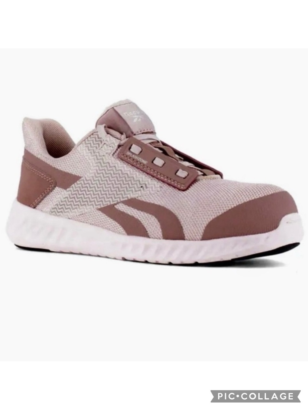 Reebok Sublite Legend Sneakers Rose Gold Memory Foam 6.5 Comfort Walking Lace-up